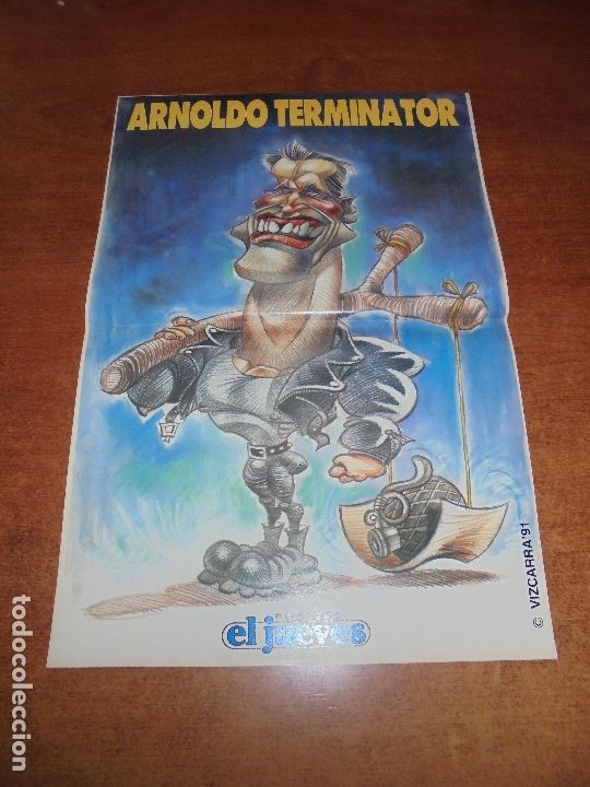 Coleccionismo: P&Oacute;STER 1991: ARNOLD TERMINATOR