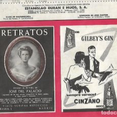 Coleccionismo: AÑO 1959 PUBLICIDAD BEBIDAS VERMOUTH CINZANO CON GILBEY'S GIN 