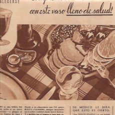 Coleccionismo: AÑO 1934 RECORTE PRENSA PUBLICIDAD MALTA PALERMO BEBIDAS