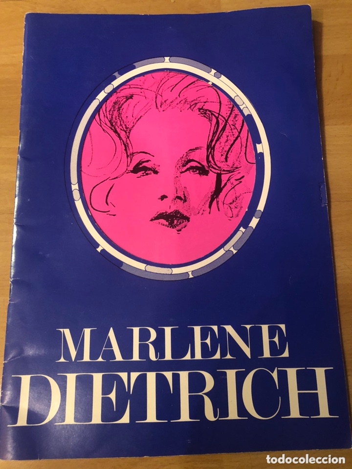Coleccionismo: Programa de teatro Marlene Dietrich conciertos tour australia 1975