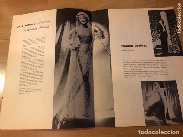 Coleccionismo: Programa de teatro concierto marlene Dietrich - Foto 4