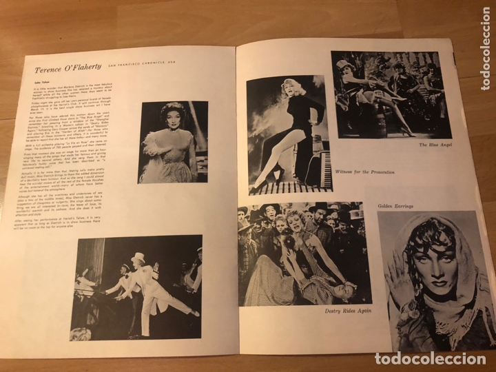 Coleccionismo: Programa de teatro concierto marlene Dietrich - Foto 5