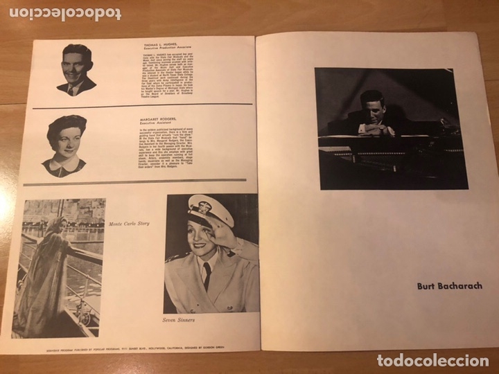 Coleccionismo: Programa de teatro concierto marlene Dietrich - Foto 8