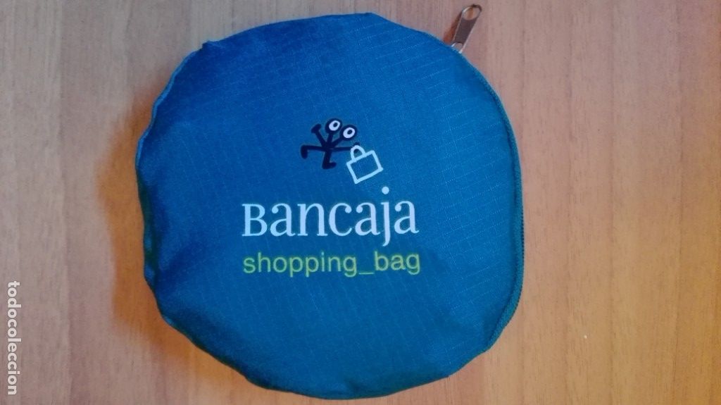 Coleccionismo: BOLSA COMPRA-SHOPPING BAG AZUL-CON CREMALLERA-BANCAJA-BANCAIXA-A&Ntilde;O 2009-NUEVA