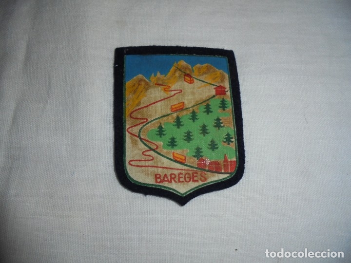 Coleccionismo: ANTIGUO PARCHE DE TELA SKI BAREGES - Foto 1