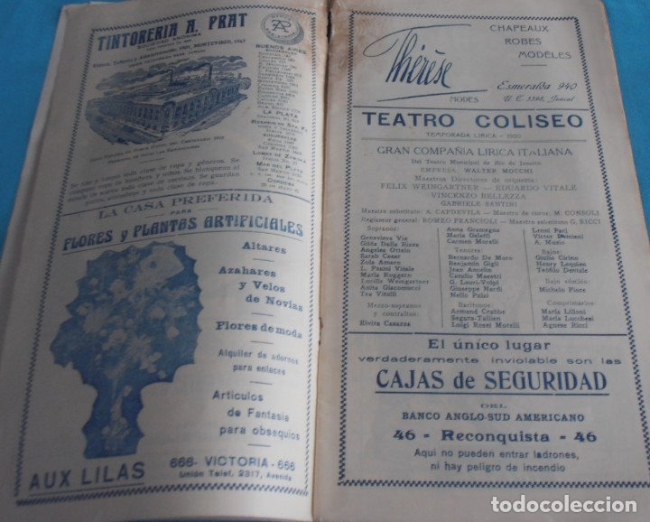 Coleccionismo: PROGRAMA , TEATRO COLISEO, TEMPORADA 1920 - Foto 4