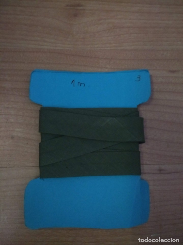 Collectionnisme: CINTA BI&Eacute;S VERDE MILITAR 2 CMS ANCHO (1,00 MTS)