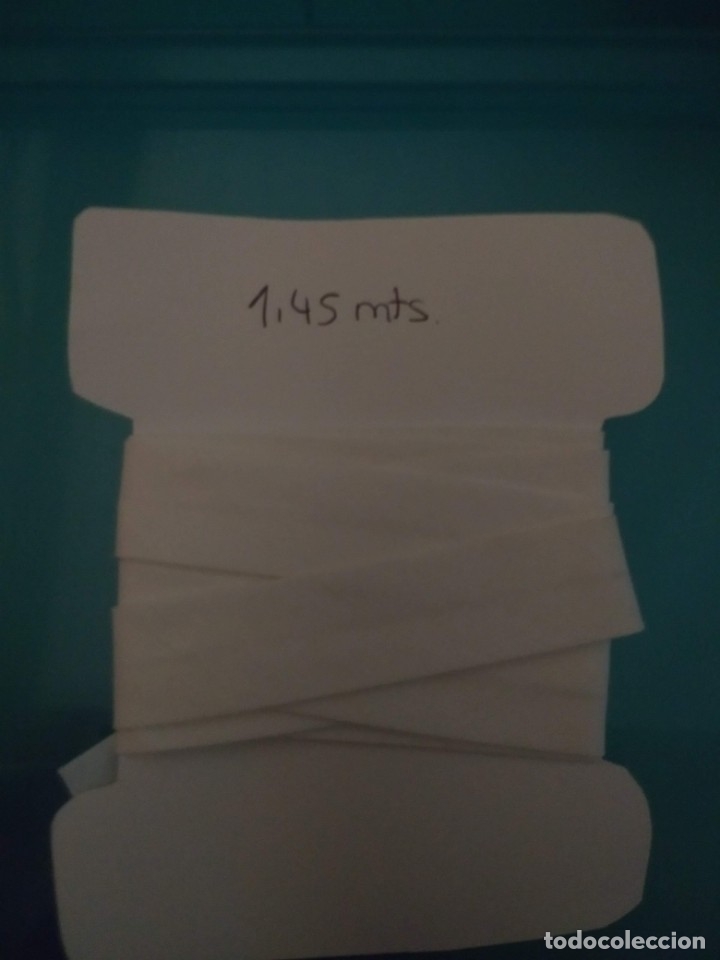 Colecionismo: CINTA BI&Eacute;S BLANCO 2 CMS ANCHO (1,45 MTS)