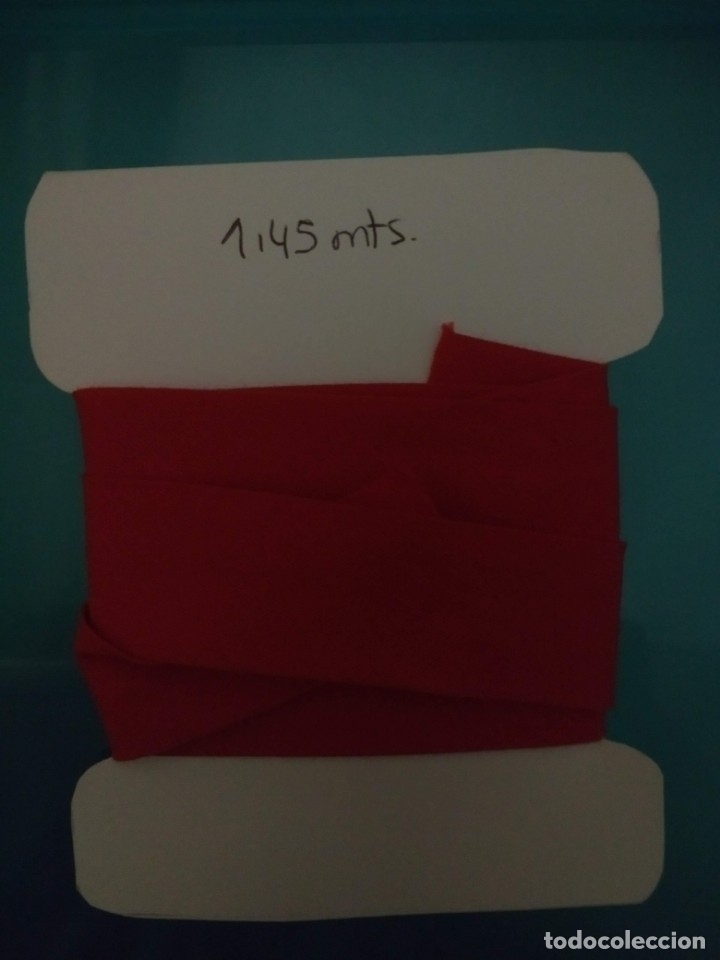 Collectionnisme: CINTA BI&Eacute;S BATISTA ROJA 2,5 CMS ANCHO (1,45 MTS)
