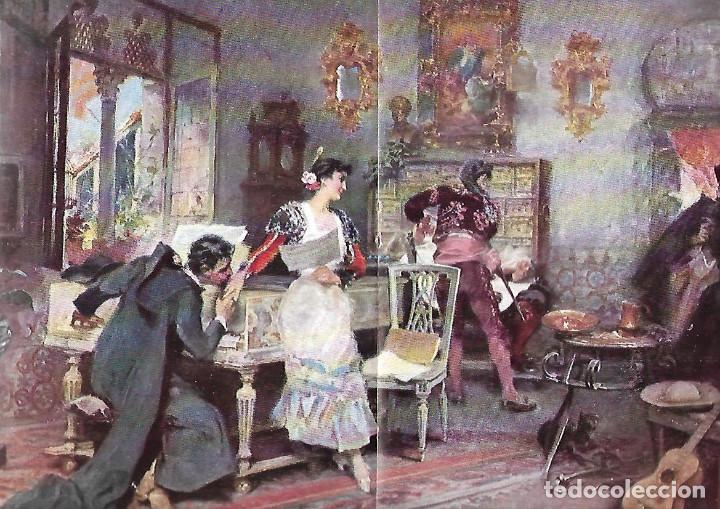 Coleccionismo: A&Ntilde;O 1913 RECORTE PRENSA PINTURA LAMINA REPRODUCCION ALEJANDRO FERRANT EL BARBERO DE SEVILLA