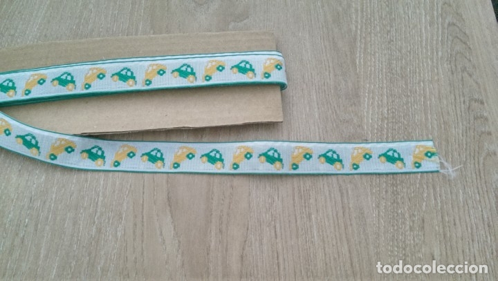 Collectionnisme: ANTIGUO TAPAPUNTOS ANCHO 2,5 CMS. &laquo;COCHES&raquo; (1 METRO)-DISPONIBLES 4,65 METROS