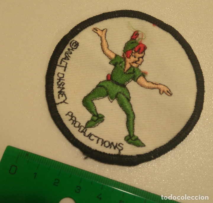 Coleccionismo: parche tela peter pan disney