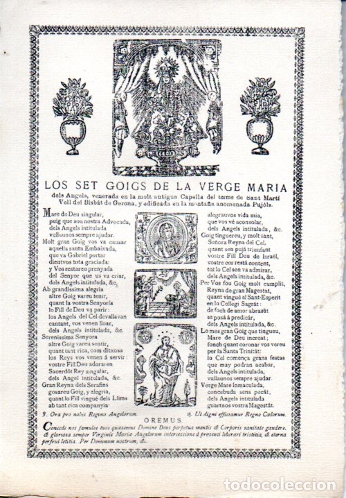 Collezionismo: LOS SET GOIGS DE LA VERGE MARIA (1961)