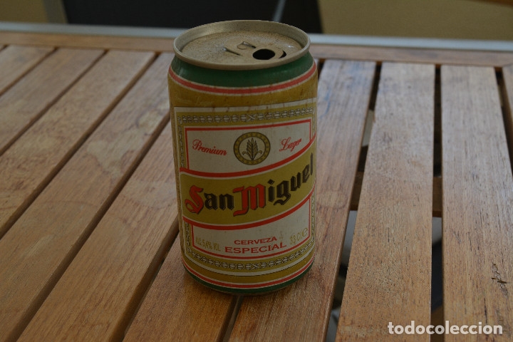 Coleccionismo: LATA DE CERVEZA FINALES DE LOS 90.MARCA SAN MIGUEL (ESPA&Ntilde;A)