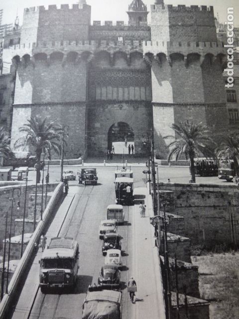 Sammelleidenschaft Papier: VALENCIA TORRES DE SERRANOS ANTIGUA LAMINA HUECOGRABADO A&Ntilde;OS 50