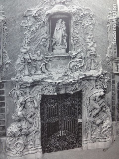 Sammelleidenschaft Papier: VALENCIA PALACIO DEL MARQUES DE DOS AGUAS ANTIGUA LAMINA HUECOGRABADO A&Ntilde;OS 50