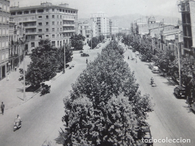 Sammelleidenschaft Papier: CASTELLON DE LA PLANA ENSANCHE ANTIGUA LAMINA HUECOGRABADO A&Ntilde;OS 50