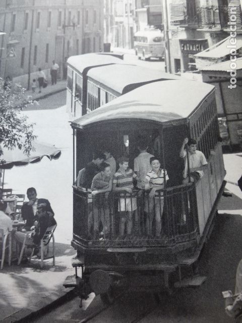 Colecionismo: CASTELLON DE LA PLANA TREN LA PANDEROLA ANTIGUA LAMINA HUECOGRABADO A&Ntilde;OS 50