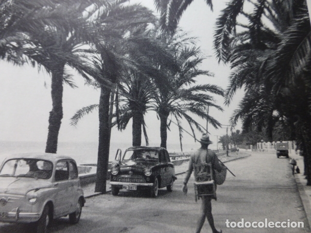 Colecionismo: BENICASIM CASTELLON PLAYA ANTIGUA LAMINA HUECOGRABADO A&Ntilde;OS 50