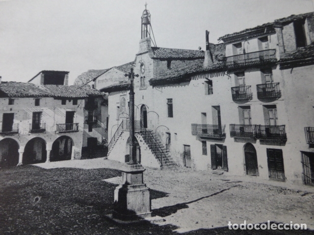 Sammelleidenschaft Papier: FORCALL CASTELLON PLAZA MAYOR ANTIGUA LAMINA HUECOGRABADO A&Ntilde;OS 50