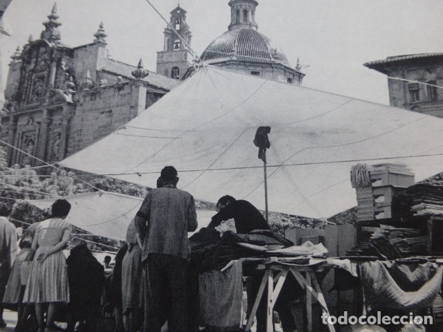 Sammelleidenschaft Papier: LIRIA VALENCIA MERCADO ANTIGUA LAMINA HUECOGRABADO A&Ntilde;OS 50