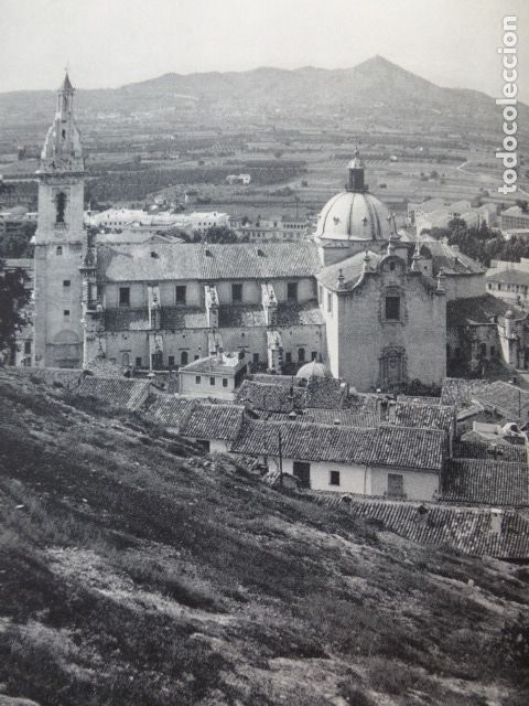 Sammelleidenschaft Papier: JATIVA VALENCIA VISTA ANTIGUA LAMINA HUECOGRABADO A&Ntilde;OS 50