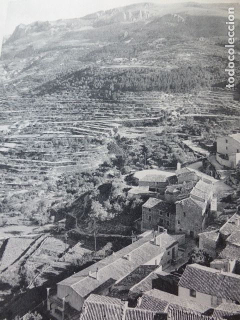 Collezionismo: GUADALEST ALICANTE VISTA ANTIGUA LAMINA HUECOGRABADO A&Ntilde;OS 50