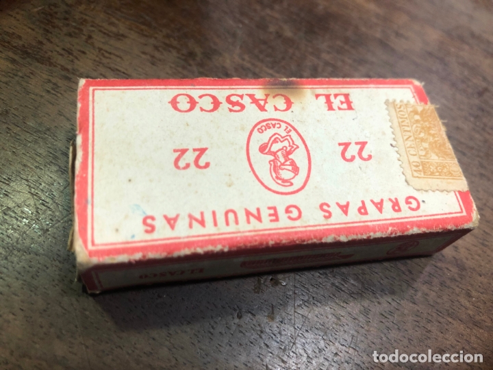 Coleccionismo: CAJA A MEDIAS GRAPAS EL CASCO - Foto 2