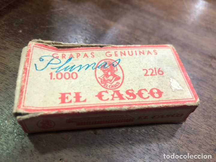 Coleccionismo: CAJA A MEDIAS GRAPAS EL CASCO - Foto 1