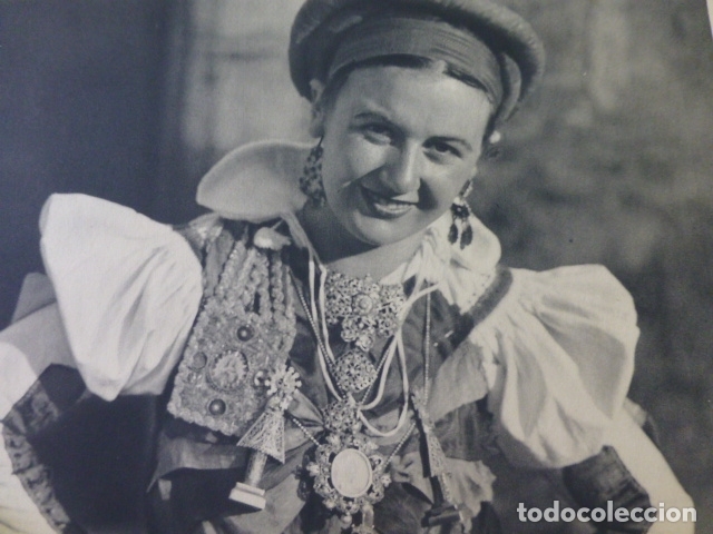 Sammelleidenschaft Papier: ANSO HUESCA NOVIA ANSOTANA ANTIGUA LAMINA HUECOGRABADO A&Ntilde;OS 30