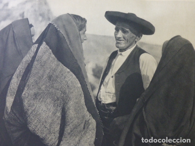 Coleccionismo: SEPULVEDA SEGOVIA TIPOS SEGOVIANOS ANTIGUA LAMINA HUECOGRABADO A&Ntilde;OS 30