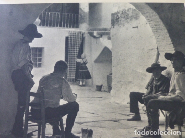 Sammelleidenschaft Papier: LAGARTERA TOLEDO PATIO TIPOS LAGARTERANOS ANTIGUA LAMINA HUECOGRABADO A&Ntilde;OS 30