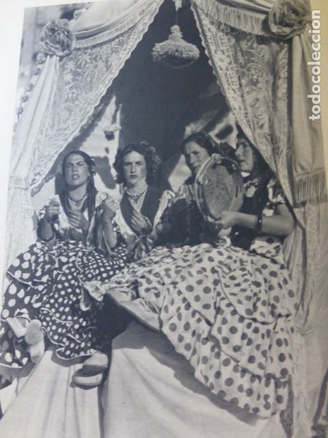 Collectionnisme: HUELVA MUCHACHAS EN EL ROCIO ANTIGUA LAMINA HUECOGRABADO A&Ntilde;OS 30