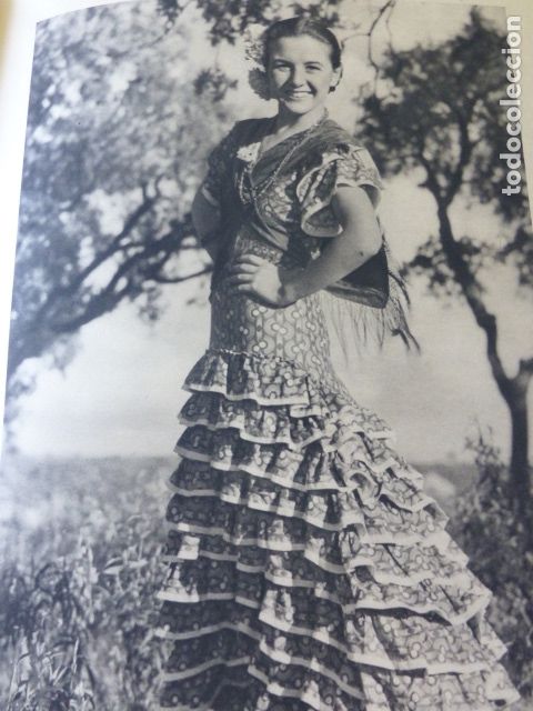 Coleccionismo: ANDALUCIA TRAJE ANDALUZ DE FARALAES ANTIGUA LAMINA HUECOGRABADO A&Ntilde;OS 30