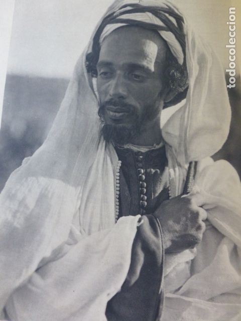 Coleccionismo: RIF MARRUECOS ESPA&Ntilde;OL RIFE&Ntilde;O ANTIGUA LAMINA HUECOGRABADO A&Ntilde;OS 30