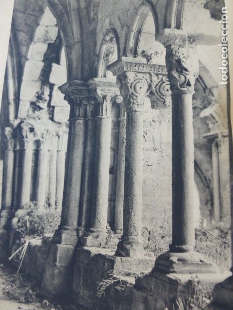 Sammelleidenschaft Papier: SANTA MARIA LA REAL AGUILAR DE CAMPOO CLAUSTRO ANTIGUA LAMINA HUECOGRABADO A&Ntilde;OS 40