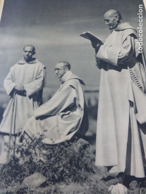 Coleccionismo: BURGOS CARTUJA DE MIRAFLORES CARTUJOS ANTIGUA LAMINA HUECOGRABADO A&Ntilde;OS 40