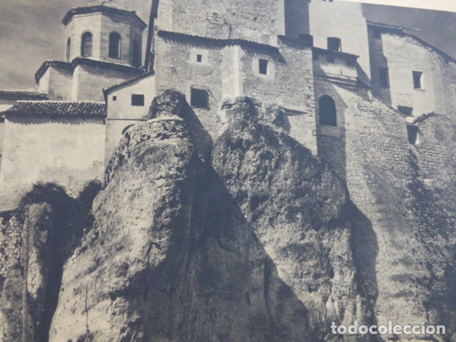 Coleccionismo: CUENCA ABSIDE DE LA CATEDRAL ANTIGUA LAMINA HUECOGRABADO A&Ntilde;OS 40