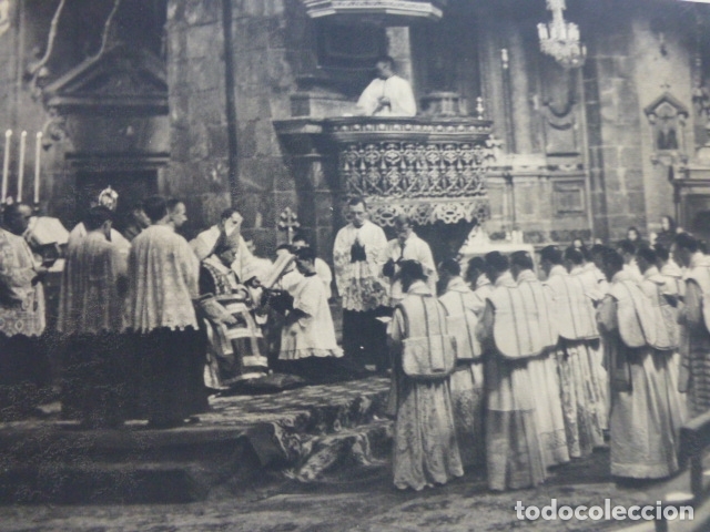 Coleccionismo: LOYOLA GUIPUZCOA SACERDOTES ANTIGUA LAMINA HUECOGRABADO A&Ntilde;OS 40