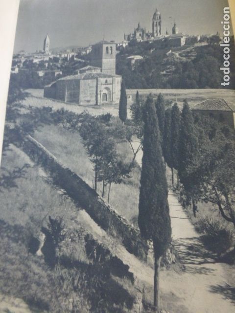 Sammelleidenschaft Papier: SEGOVIA VISTA DE LA CIUDAD ANTIGUA LAMINA HUECOGRABADO A&Ntilde;OS 40