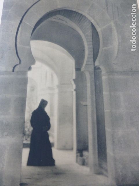 Collectionnisme: LA RABIDA HUELVA ANTIGUA LAMINA HUECOGRABADO A&Ntilde;OS 40