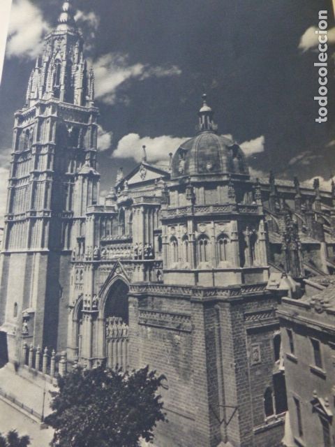 Colecionismo: TOLEDO LA CATEDRAL ANTIGUA LAMINA HUECOGRABADO A&Ntilde;OS 40