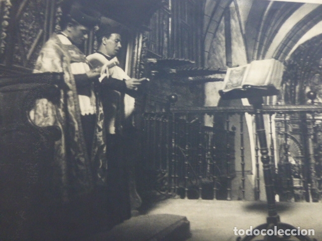 Colecionismo: CORO DE ALDEA ANTIGUA LAMINA HUECOGRABADO A&Ntilde;OS 40