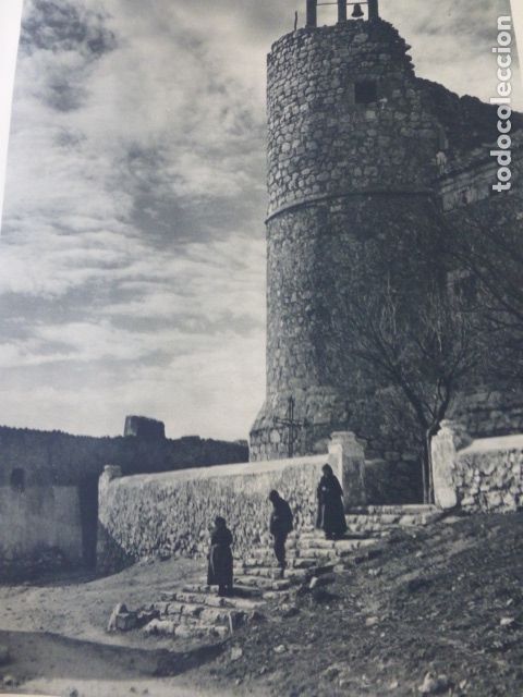 Colecionismo: GARCI MU&Ntilde;OZ CUENCA IGLESIA CASTILLO ANTIGUA LAMINA HUECOGRABADO A&Ntilde;OS 40
