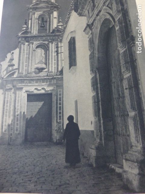 Collecting paper: CARMONA SEVILLA IGLESIA ANTIGUA LAMINA HUECOGRABADO A&Ntilde;OS 40