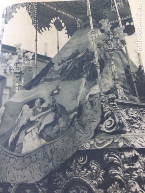 Coleccionismo: LORCA MURCIA SEMANA SANTA EL PASO BLANCO ANTIGUA LAMINA HUECOGRABADO A&Ntilde;OS 40
