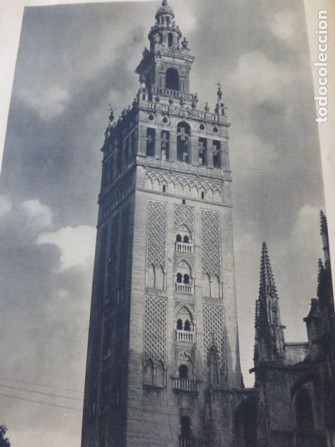 Colecionismo: SEVILLA LA GIRALDA ANTIGUA LAMINA HUECOGRABADO A&Ntilde;OS 40