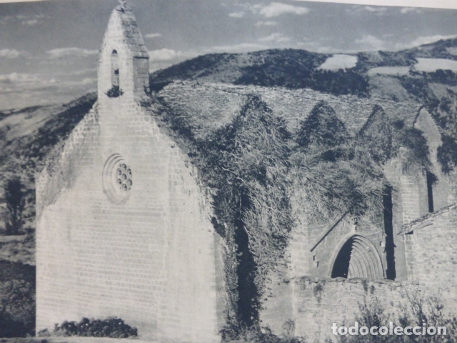 Coleccionismo: NAVARRA ERMITA ANTIGUA LAMINA HUECOGRABADO A&Ntilde;OS 40