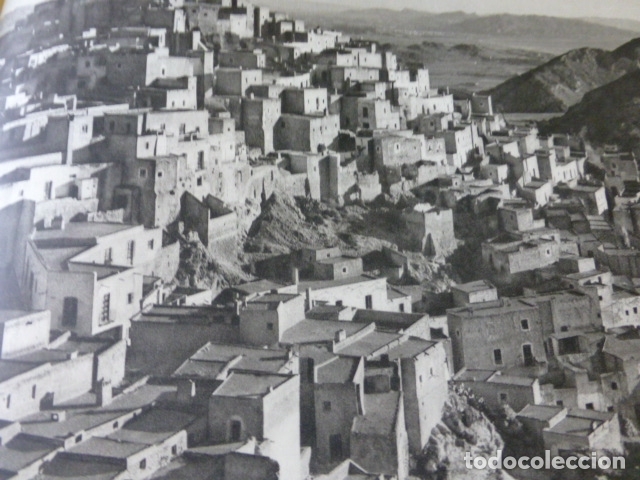 Coleccionismo: MOJACAR ALMERIA VISTA ANTIGUA LAMINA HUECOGRABADO A&Ntilde;OS 50