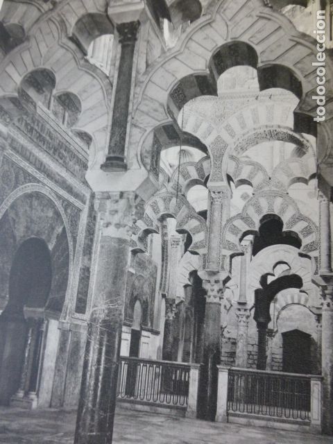 Coleccionismo: CORDOBA LA MEZQUITA ANTIGUA LAMINA HUECOGRABADO A&Ntilde;OS 50